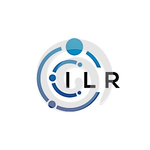 ILR letter technology logo design on white background. ILR creative initials letter IT logo concept. ILR letter design