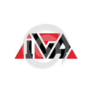 ILR triangle letter logo design with triangle shape. ILR triangle logo design monogram. ILR triangle vector logo template with red