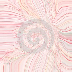 Pastel color fluid ribbon. Digital alcohol ink textures.