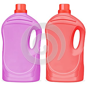 IlustraciÃ³n de botellas de plÃ¡stico para detergente de ropa. photo