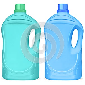IlustraciÃ³n de botellas de plÃ¡stico para detergente de ropa. photo