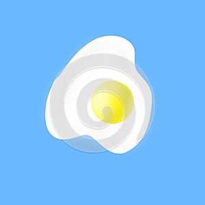 ilustration icon sunny side up, perfect for icon culinary, and kicthen background