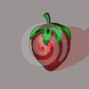 Ilustration Red Strawberry