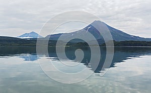 Ilyinsky stratovolcano near Kurile Lake. photo