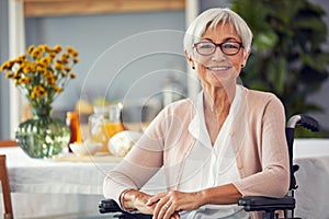 Im freshened up and ready to have my breakfast. Cropped portrait of a happy senior woman smiling while sitting in her
