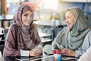 Im grateful for the gift of friendship. Portrait of a happy young woman spending time with her friend in a cafe.