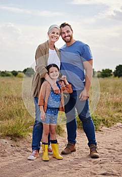 Im a great parent because I was raised by an amazing mother. an adorable little girl on a farm with her grandparents.