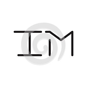 Im initial letter vector logo icon