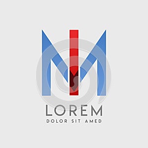 IM logo letters with blue and red gradation