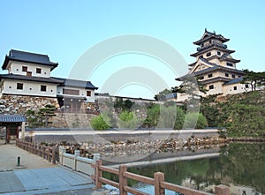 Imabari Castle in Imabari, Ehime Prefecture, Japan.