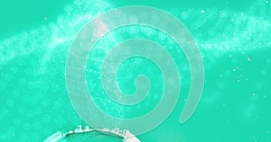 Image of abstract liquid patterned blue background