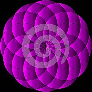 Image of abstract violet or purple sphere or flowers.  abstract.