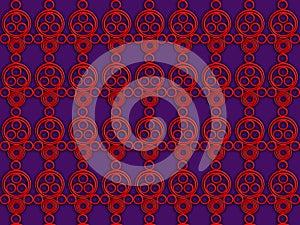 Seamless pattern with decorative elements