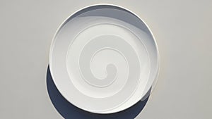 AI-generated image of empty white plate