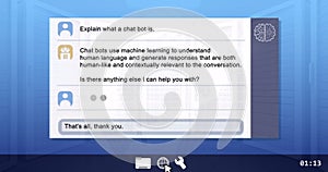 Image of ai text and icon over globe and data processing