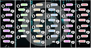 Image of ai text, icons and data processing over circuit board