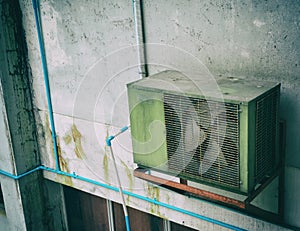 image of air compressor on day time.