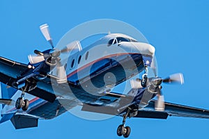 An image of an aircraft coming in for a landing