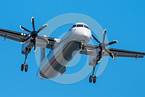 An image of an aircraft coming in for a landing