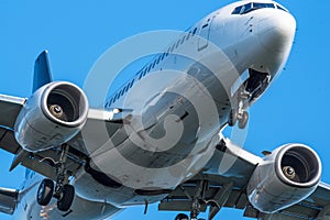 An image of an aircraft coming in for a landing