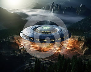 The alien base on earth is a generative base technology space.