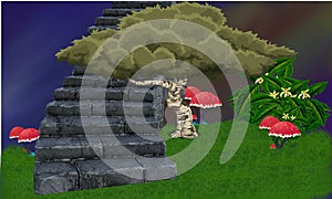 An animation image of nature.