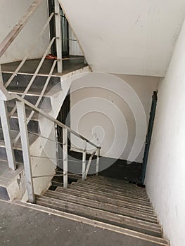 image of apartment empty staircase area.