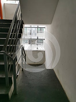 image of apartment empty staircase area.