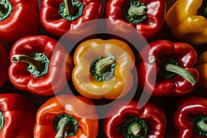 Image An artistic portrayal of paprika bell peppers in photography photo