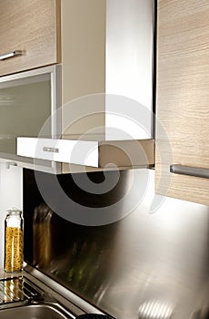 Aspirator in modern kitchen