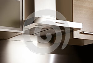 Aspirator in modern kitchen photo