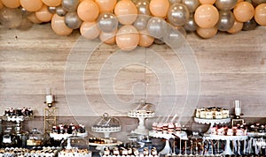 image of an assorted sweets on party table