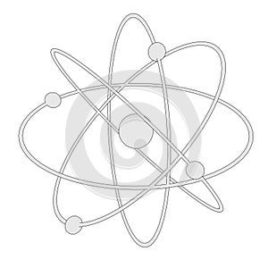 Image of atom with nucleus