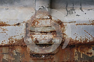 Image for background old iron with rust glut.