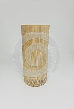 This is an image of Bamboo waterglass a handicraft product in india