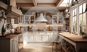 Image of beautiful kitchen