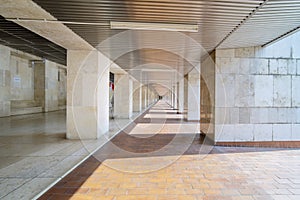 Beautiful passageways in the Istiqlal mosque