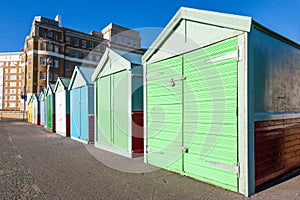 Colorful Brighton beach huts