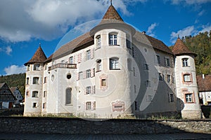 An image of the beautiful water castle in Glatt