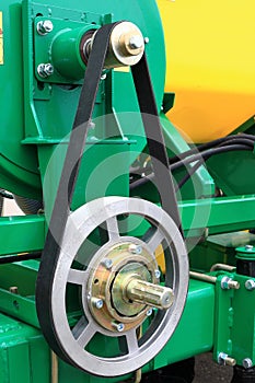 Image belt drive. Row planter.