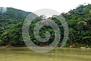 Image of the Beni river crossing in the Madidi National Park. Bolivia