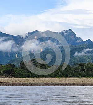 Image of the Beni river crossing in the Madidi National Park. Bolivia