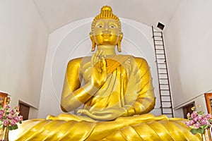 Image of big Buddha in the church