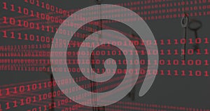 Image of binary coding data processing over scope scanning