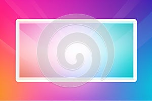 an image of a blank screen on a colorful background