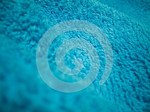 Image of blue cotton towel texture