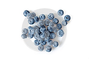 Image of blueberries on white
