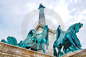 Image of bronze knight statue