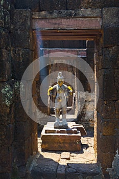 Image buddha in khmer style at kanchanaburi Thailand