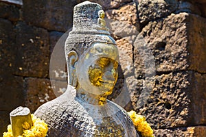 Image buddha in Khmer style at kanchanaburi Thailand